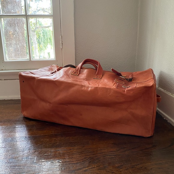 Other - Vintage Real Buttery Leather Professors Duffel Bag